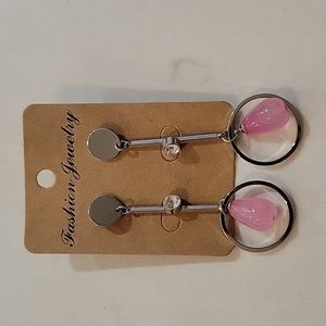Pink earrings